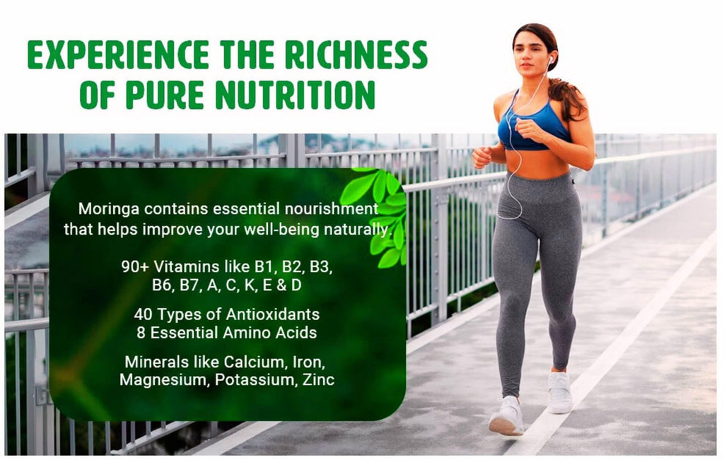 Moringa Tablets with Turmeric and Ginger, 300 Pills, 1000 Mg B573752