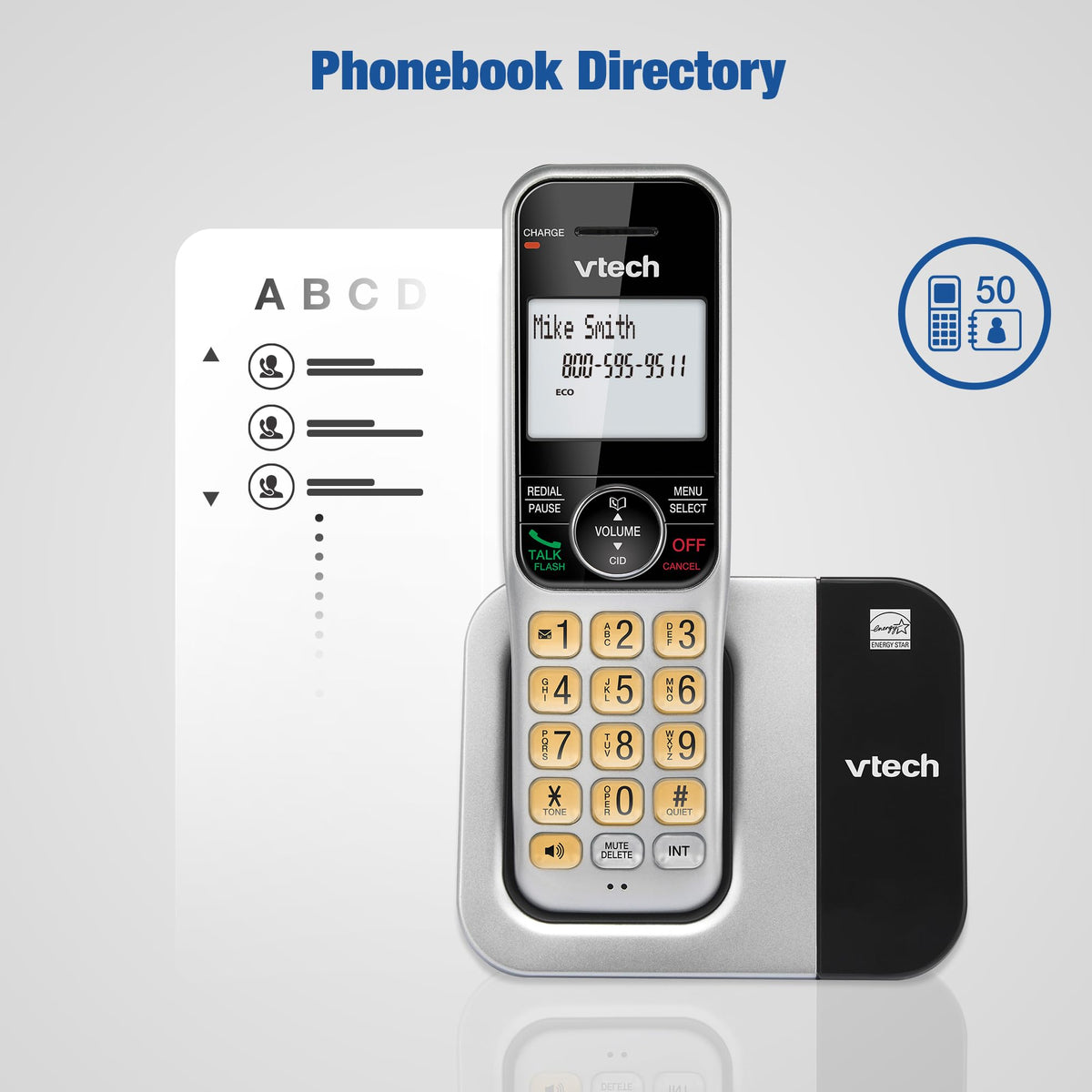 2-Handset Cordless Phone System with Call Block Q7291