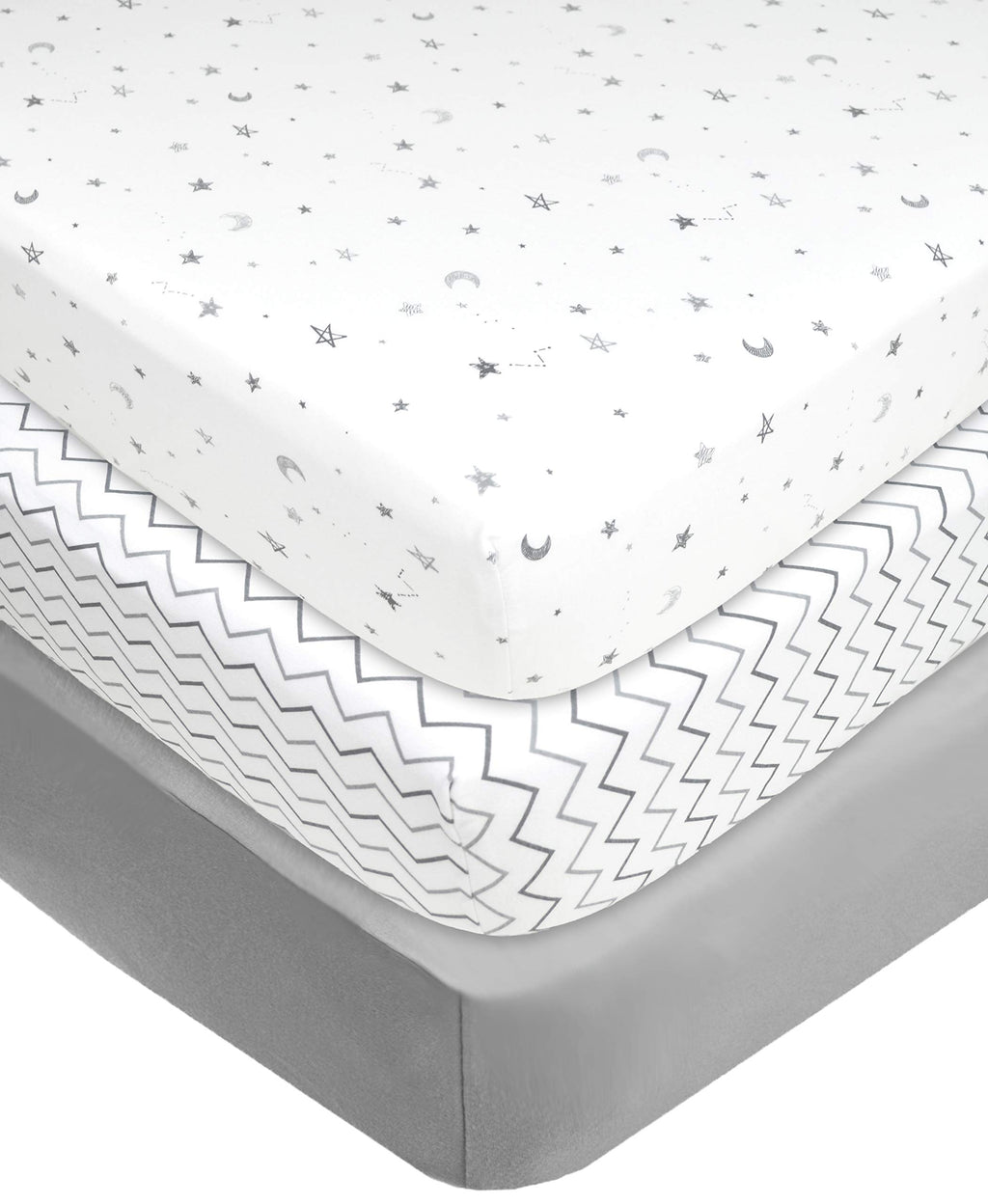 Mini Crib Mattress and 3 Pack Fitted Mini Crib Sheet Set Q7478