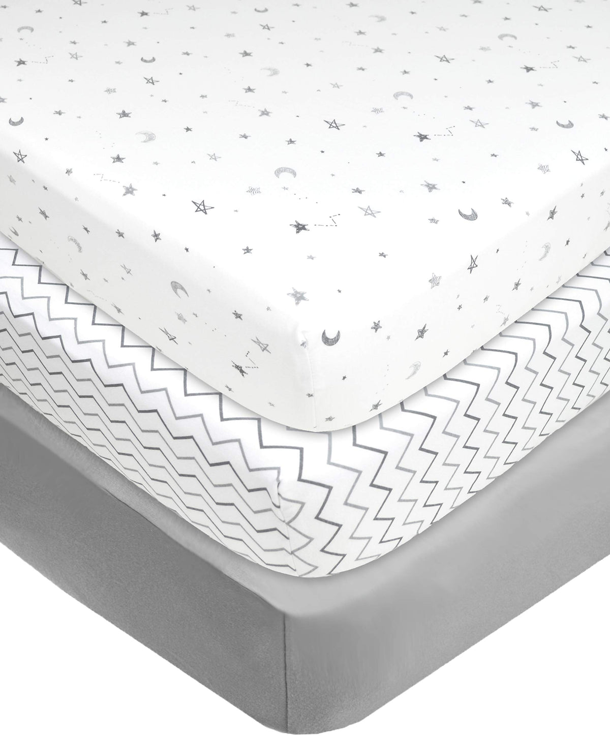 Mini Crib Mattress and 3 Pack Fitted Mini Crib Sheet Set Q7478