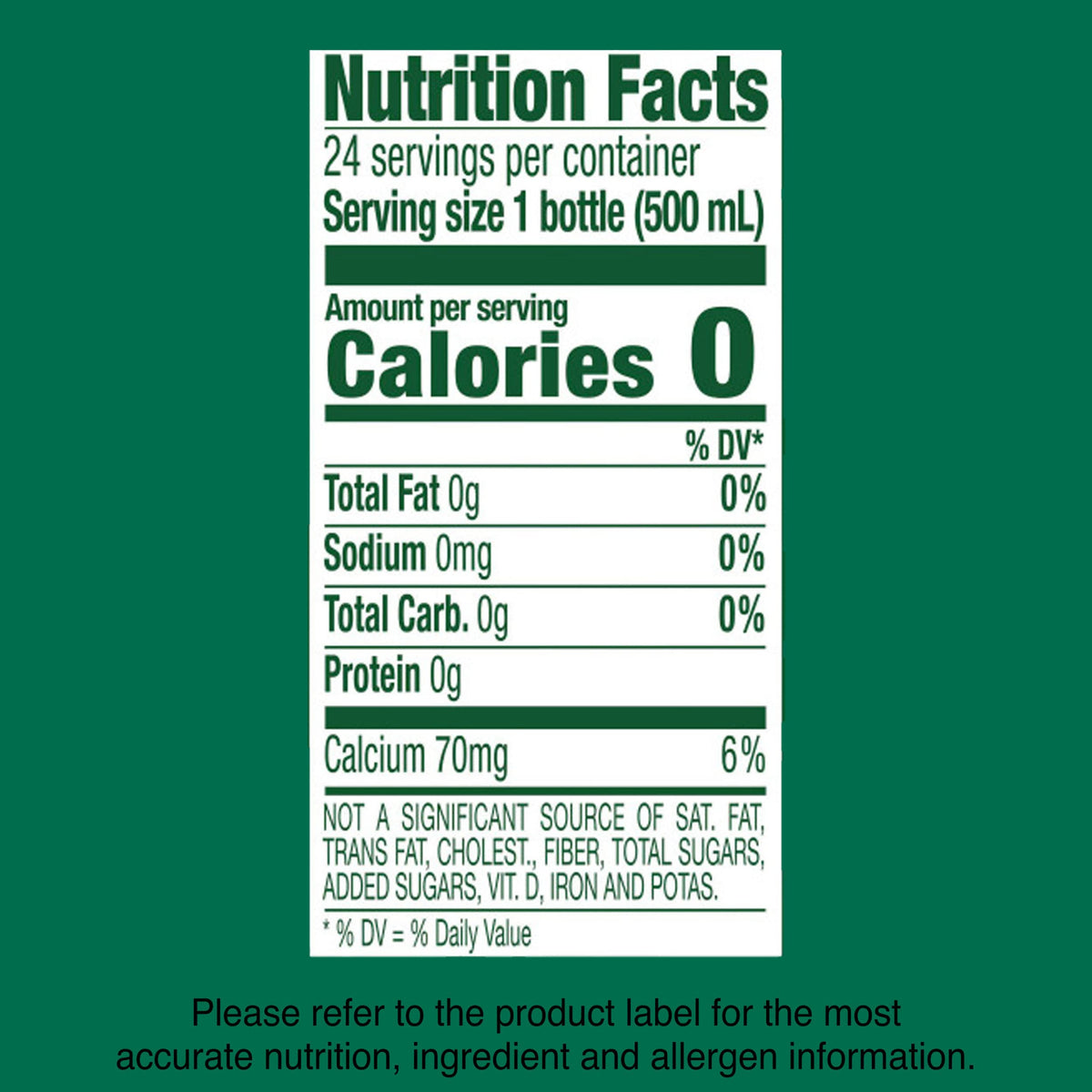 Carbonated Mineral Water Plastic Bottles 16.9 Fl Oz Pack of 24 P18476