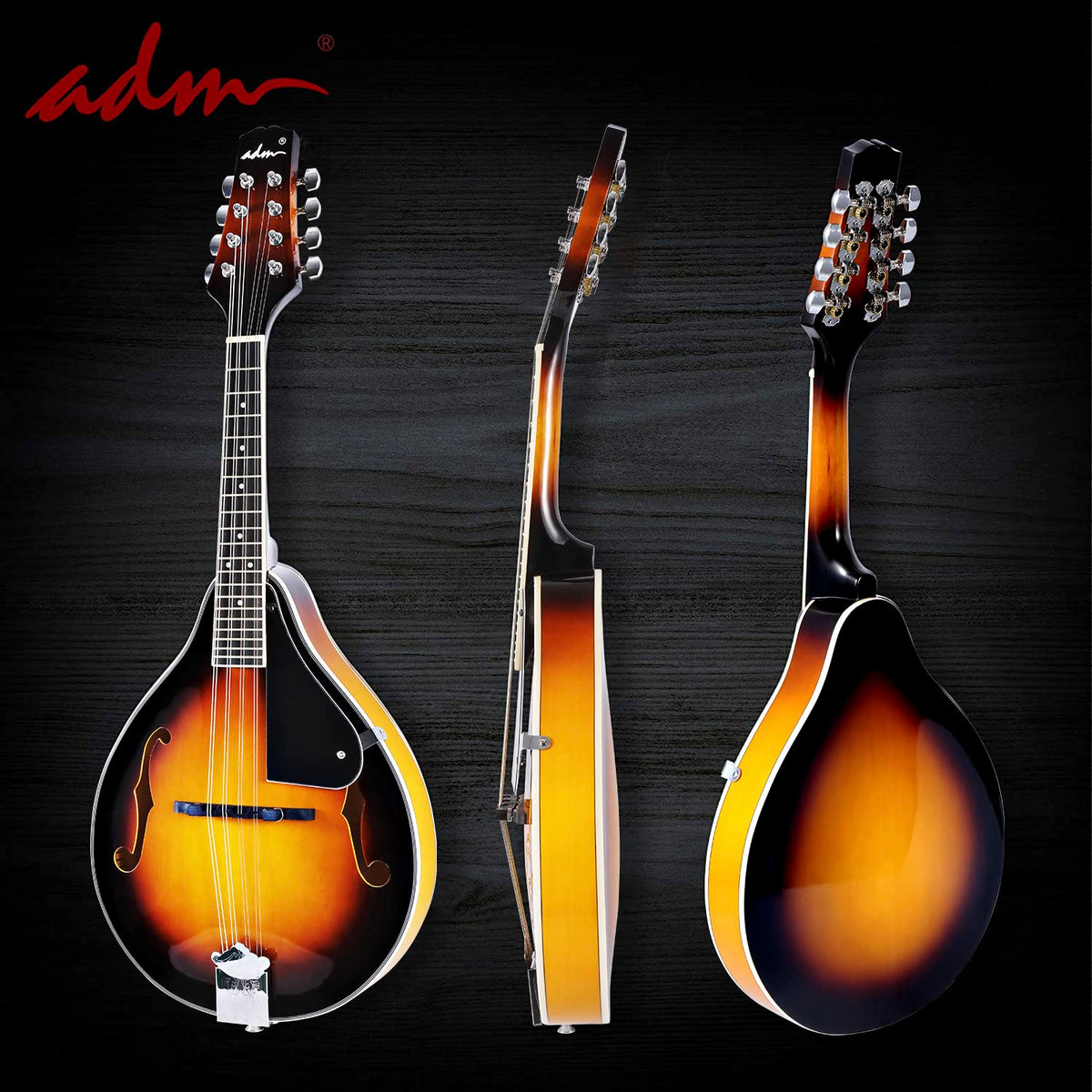 Wood A Style Mandolin Instrument Kit with Bag C939407