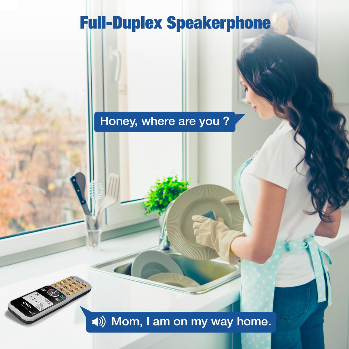 2-Handset Cordless Phone System with Call Block Q7291