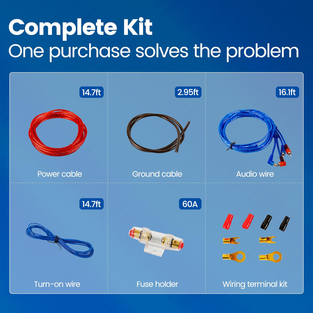 Car Amplifier Wiring Kit I7092