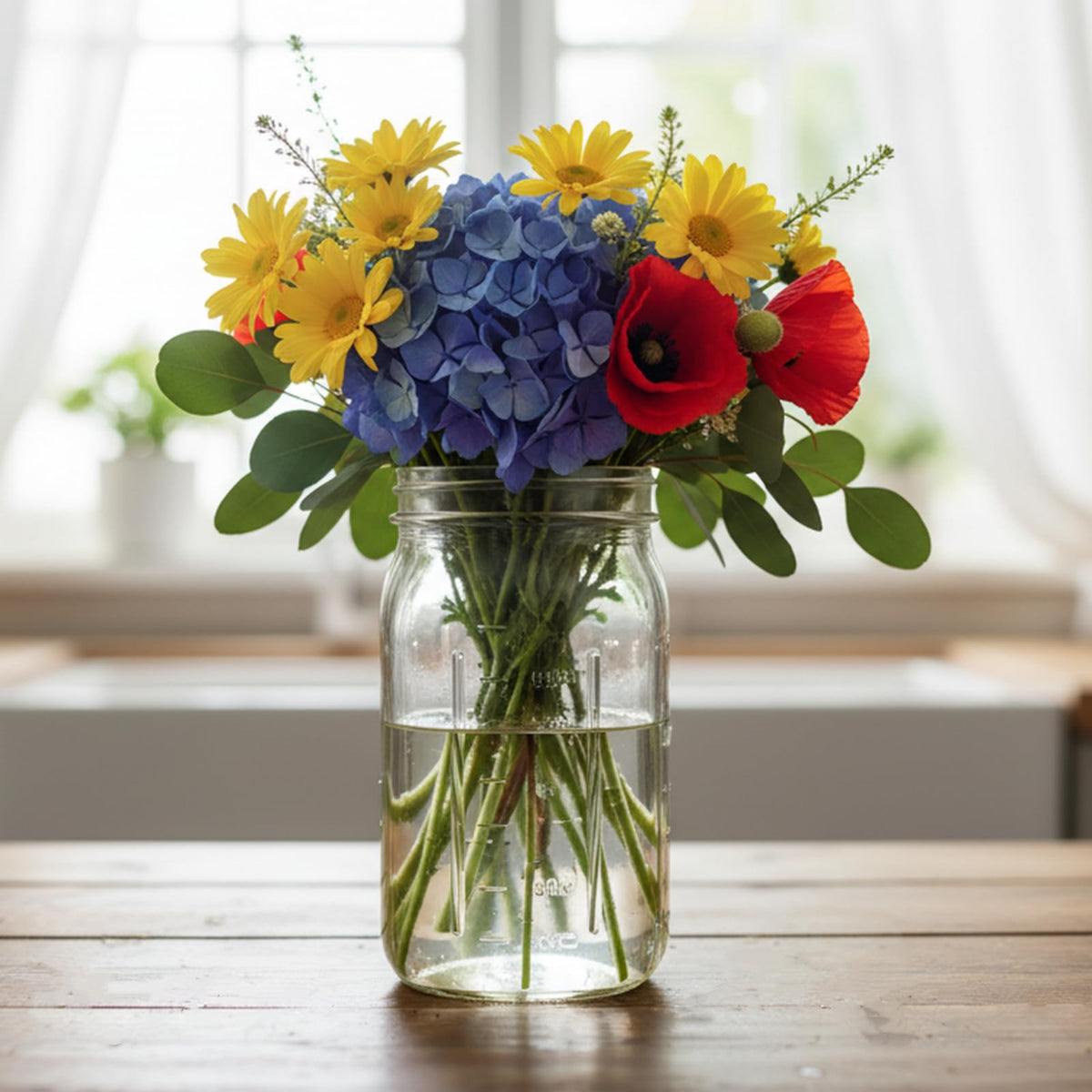 Wide Mouth Mason Jars 32 oz 12Pcs with Airtight Lids R271398