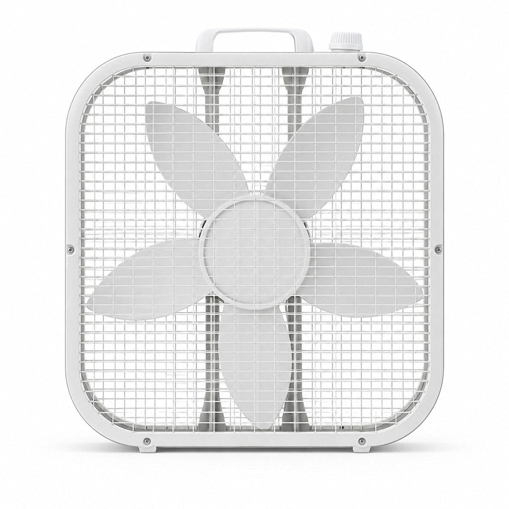 20 Inch Portable Box Fan with 3 Speeds, White V61087
