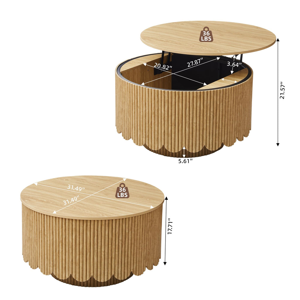 Lift Top Coffee Table with Storage D76261