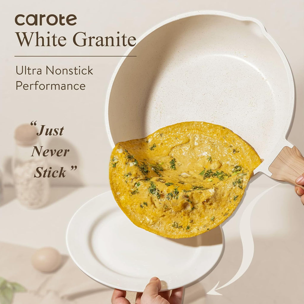21 Pc Nonstick Cookware Set with Egg Pan O291
