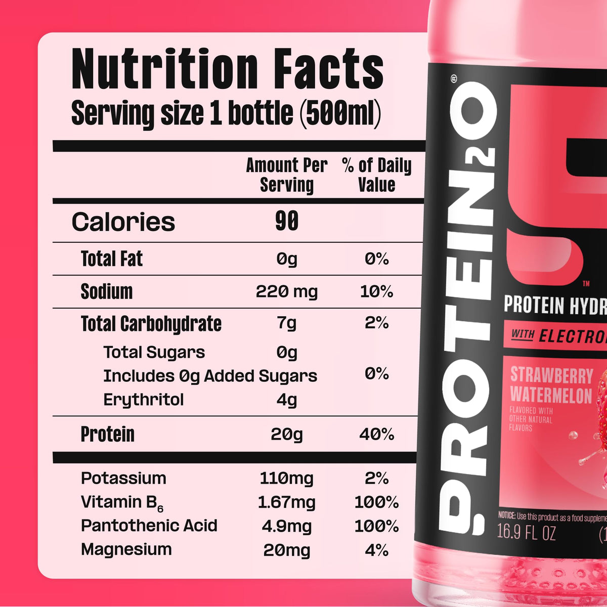 Clear Whey Protein & Electrolyte Beverage 20g Protein 16.9 fl oz 12 Count M261