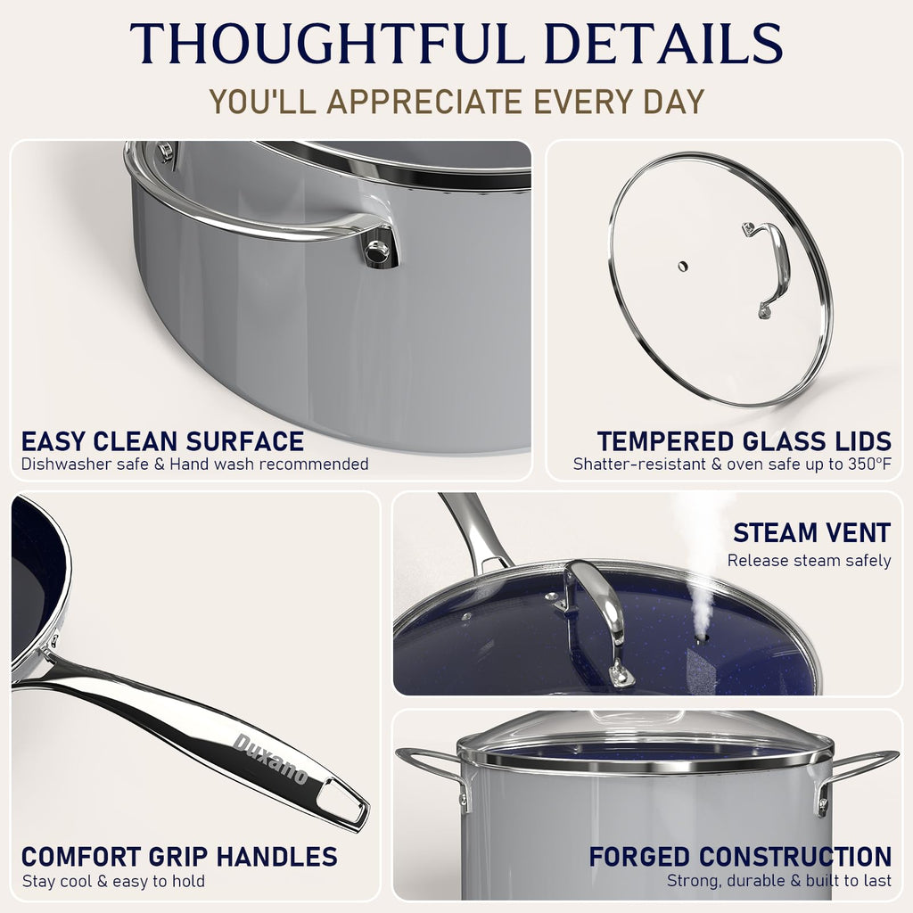 14 Pc Non Stick Ceramic Cookware Set I913503