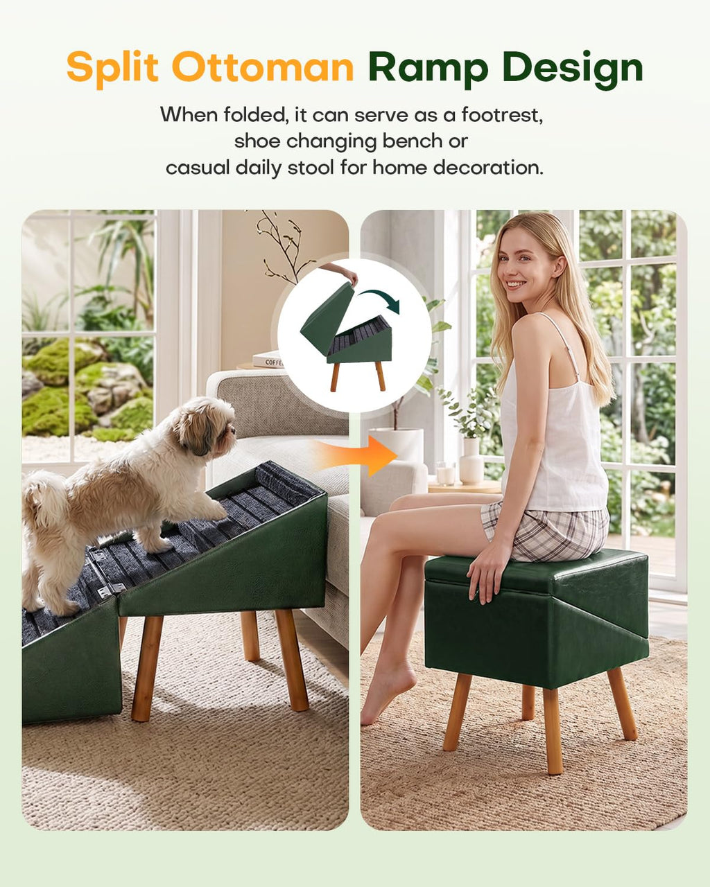 Foldable Dog Stairs and Ottoman M579774