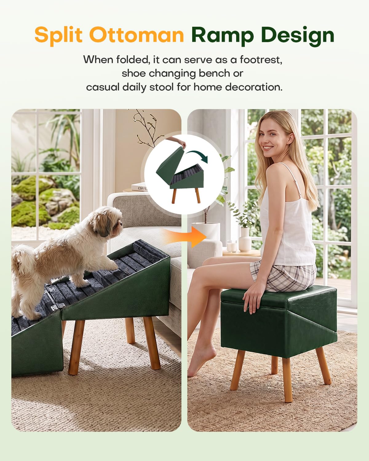 Foldable Dog Stairs and Ottoman M579774