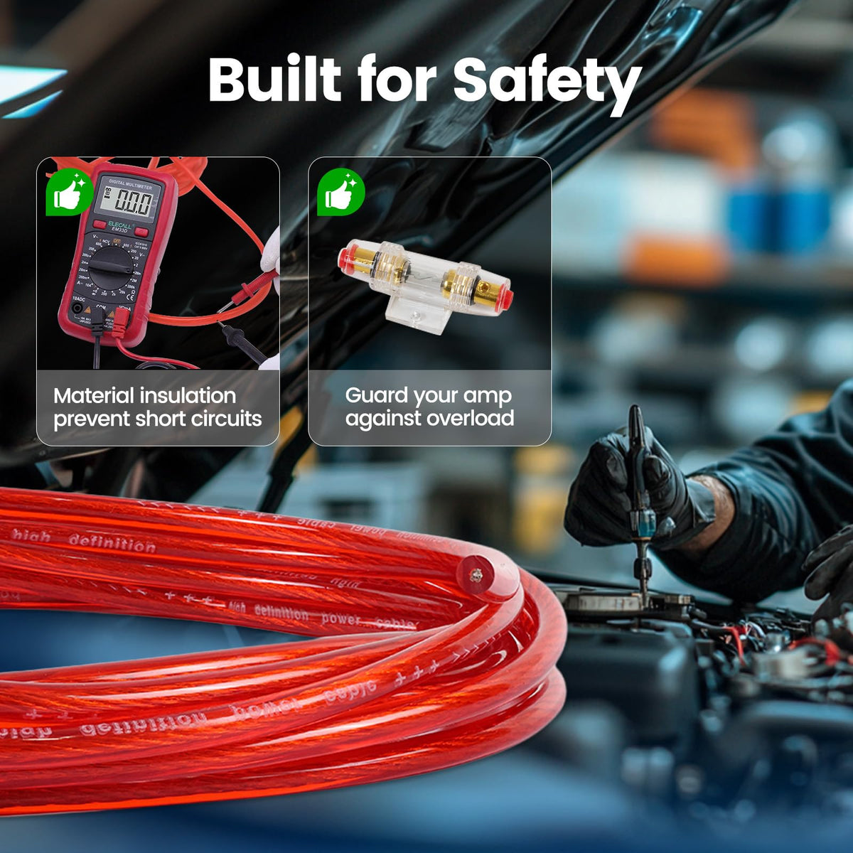 Car Amplifier Wiring Kit I7092