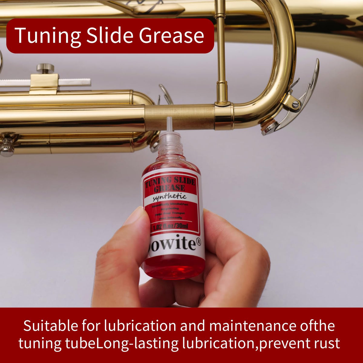 Trumpet Cleaning Kit 6-Piece Valve Oil Slide Grease Mouthpiece Brushes Cloth Q593