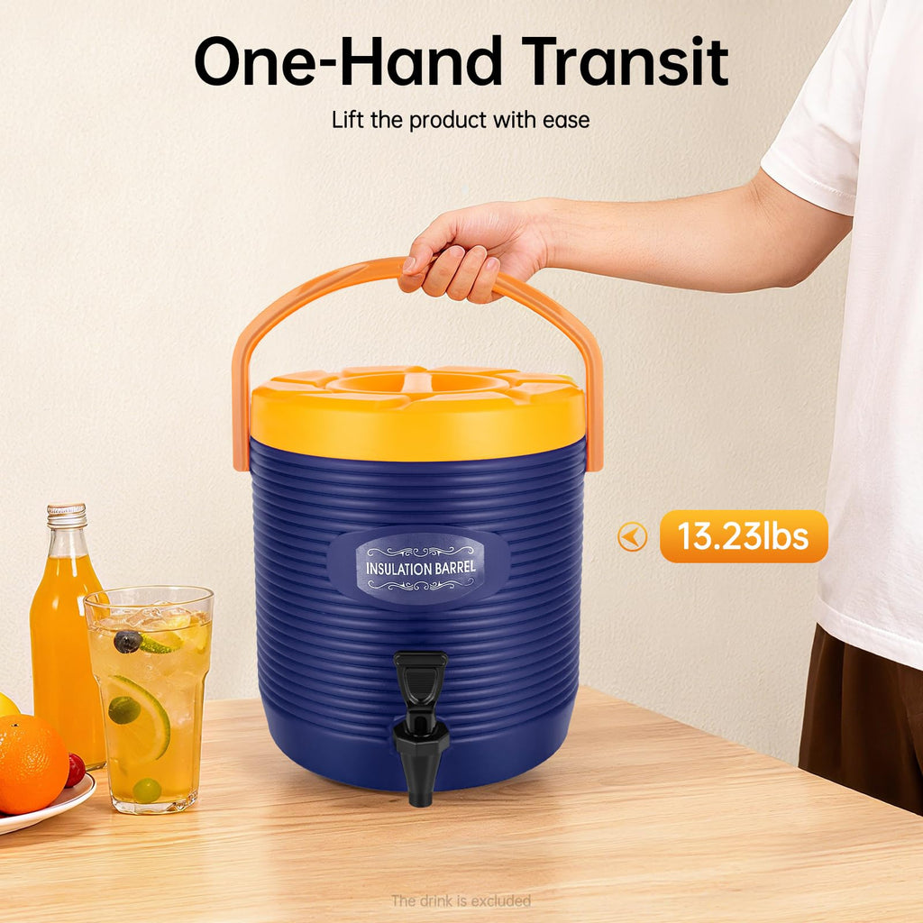 Insulated Beverage Dispenser 3.43 Gallon Blue P31203