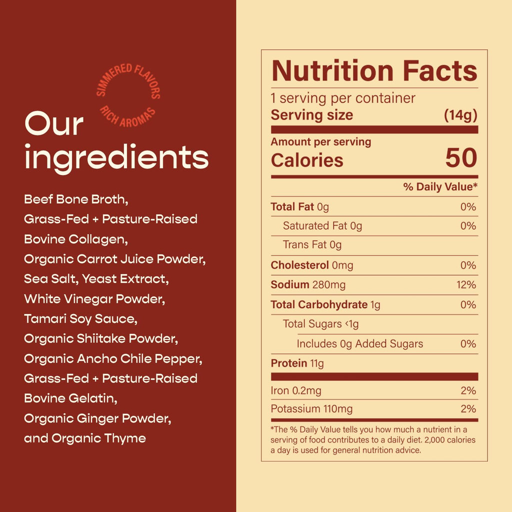 Beef Bone Broth Instant Powdered Mix 3 Pack K5032