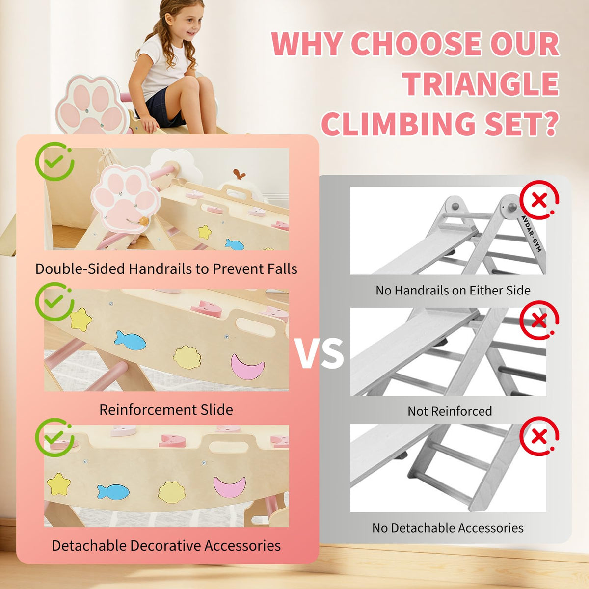 7-in-1 Triangle Climbing Set Z926
