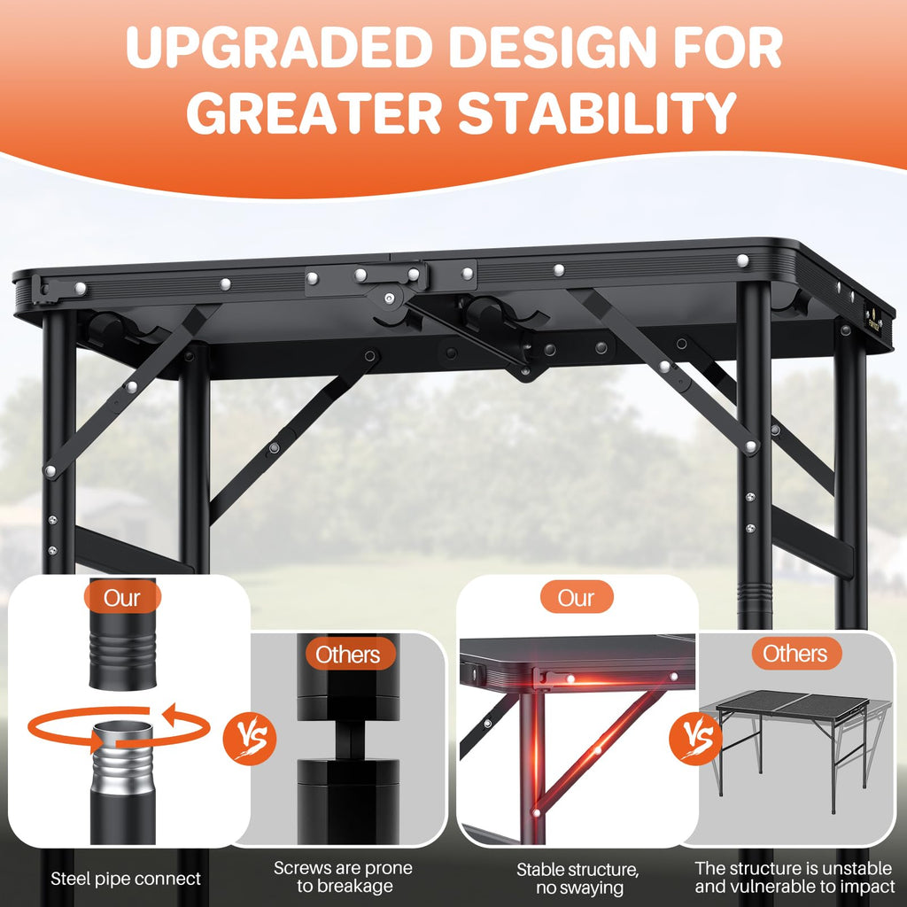 2ft Aluminum Folding Camping Table Q203125