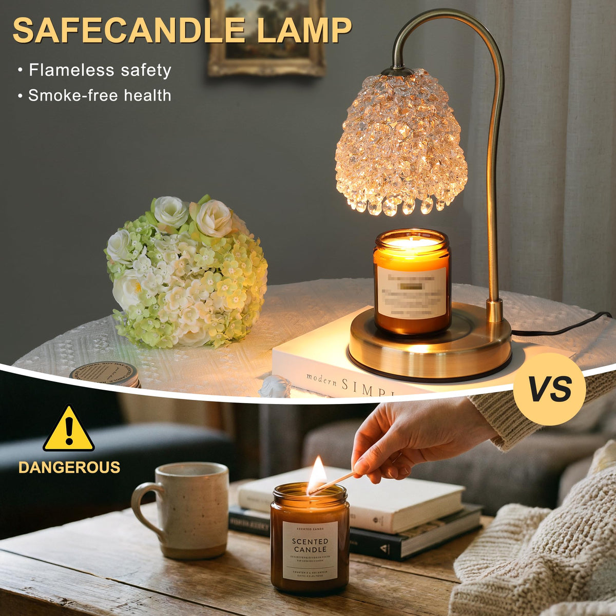 Electric Candle Warmer Lamp with Timer Dimmer Q412041