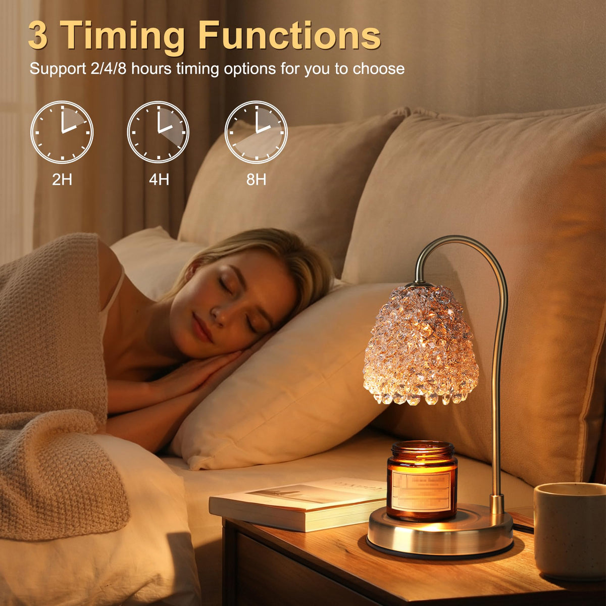 Electric Candle Warmer Lamp with Timer Dimmer Q412041
