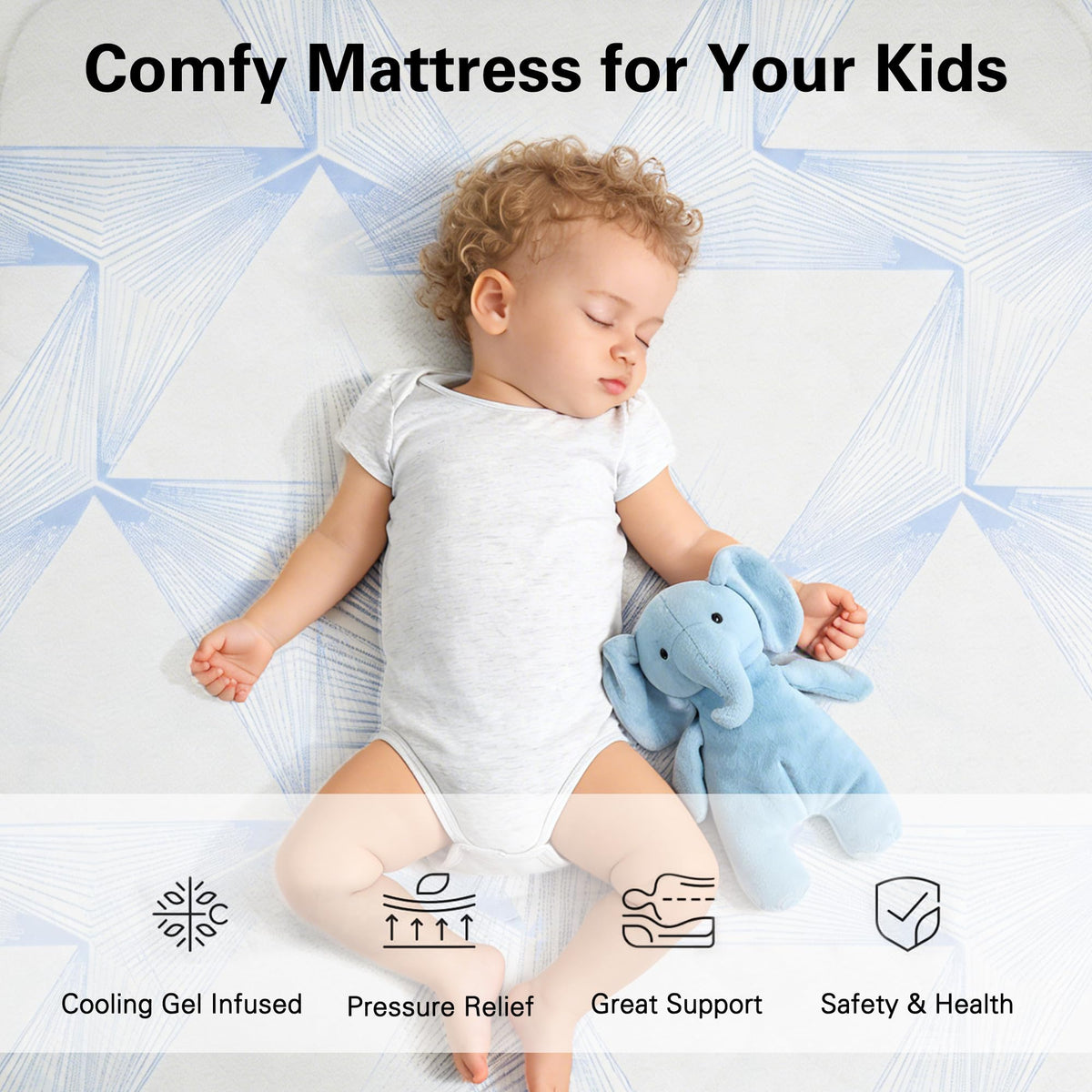 6 Inch Gel Memory Foam Twin Size Mattress K3947