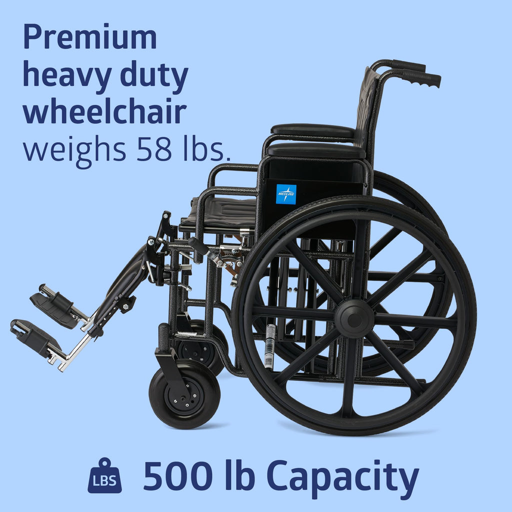 Extra-Wide Bariatric Wheelchair with 22" Wide Seat A9944