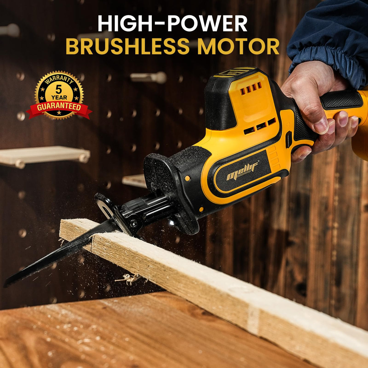 Brushless Cordless Reciprocating Saw, 3,000 SPM, 1" Stroke, Tool Only Q4404