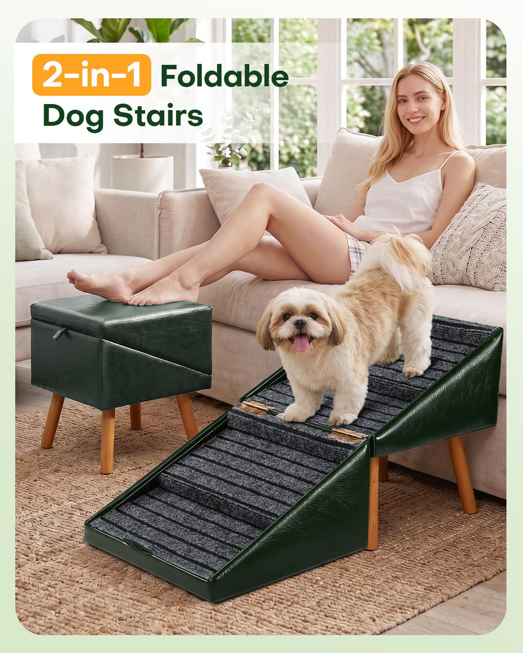 Foldable Dog Stairs and Ottoman M579774