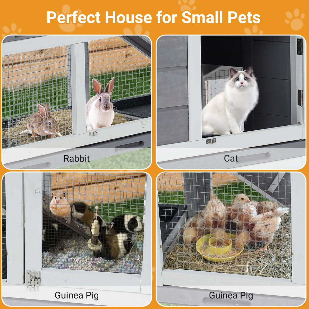 63'' 2-Tier Indoor Bunny Hutch X35252
