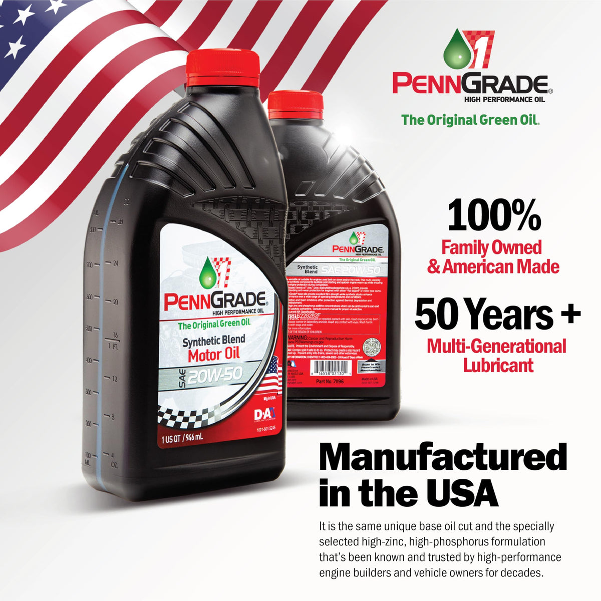 Synthetic Blend High Performance Oil SAE 5W-30 1 Quart 12 Pack H8716