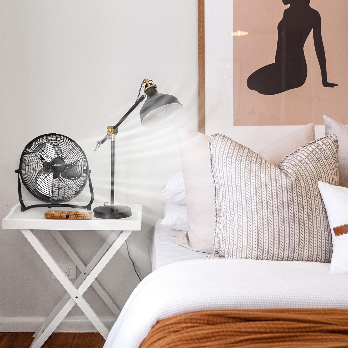 20 in. 3 Speed Metal Floor Fan with Tilting Head F197