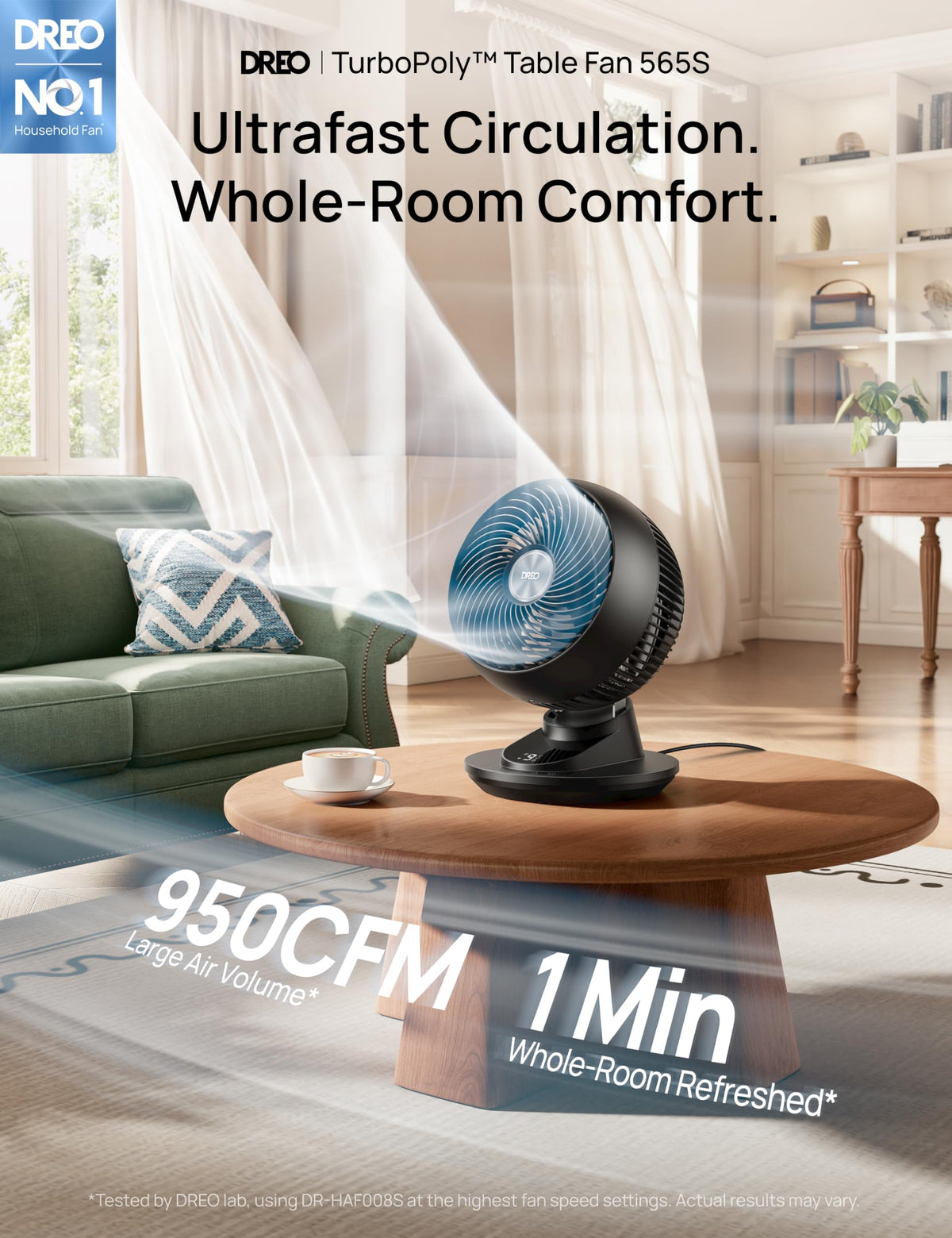 12 Inches 90° Oscillating Smart Desk Fan R21770