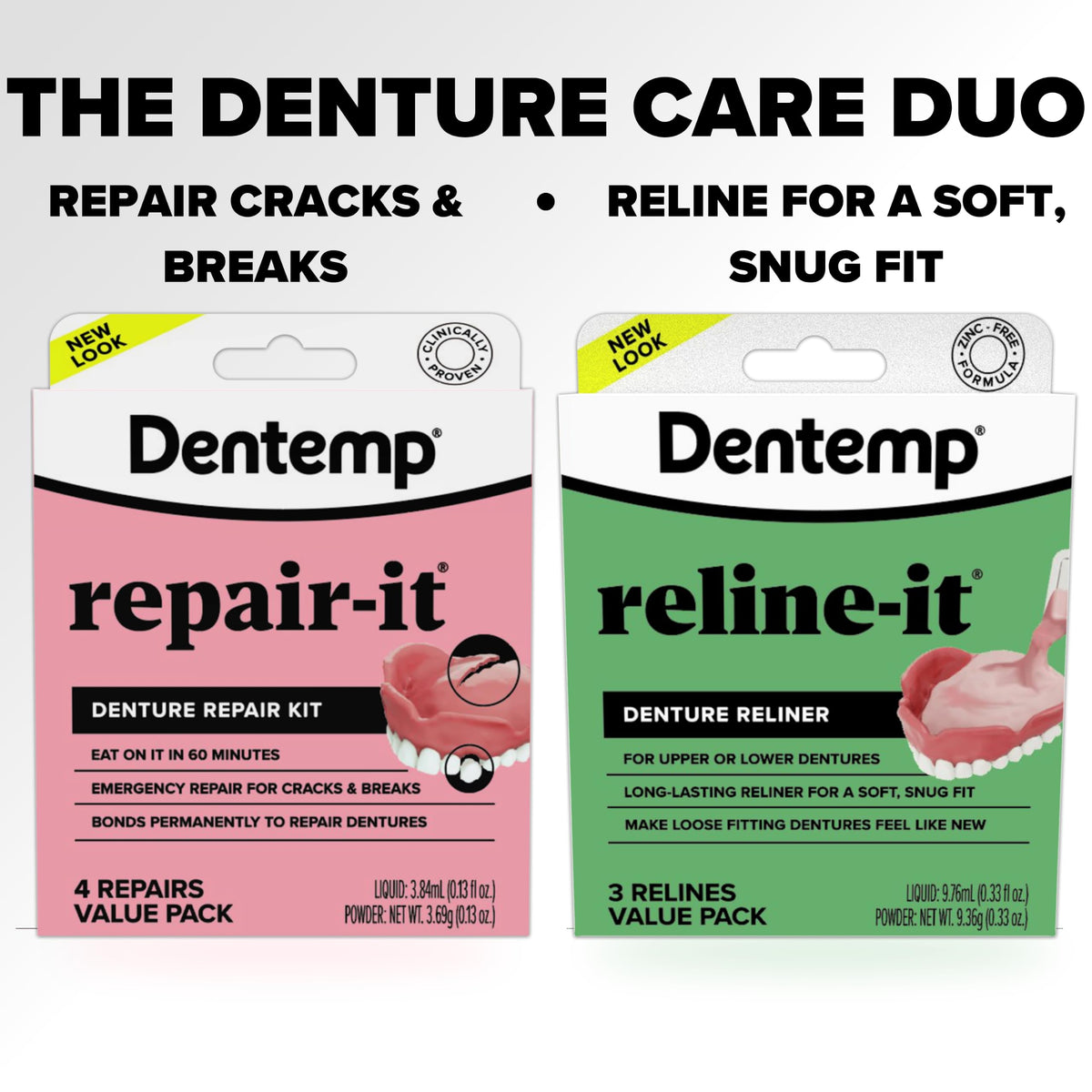 Denture Repair Kit & Denture Reliner I4020