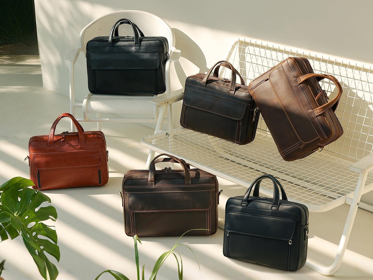 Leather Laptop Briefcase R675489