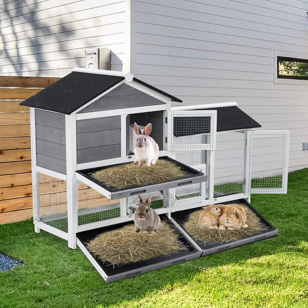 63'' 2-Tier Indoor Bunny Hutch X35252