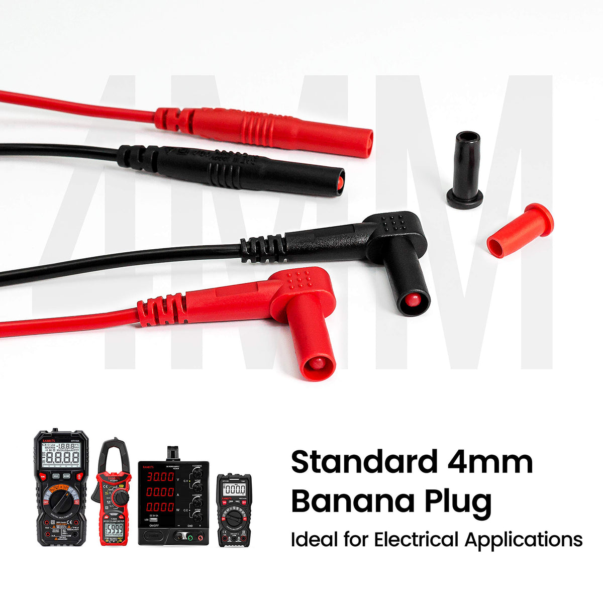 Multimeter Test Leads Kit with Probes and Alligator Clips J60422