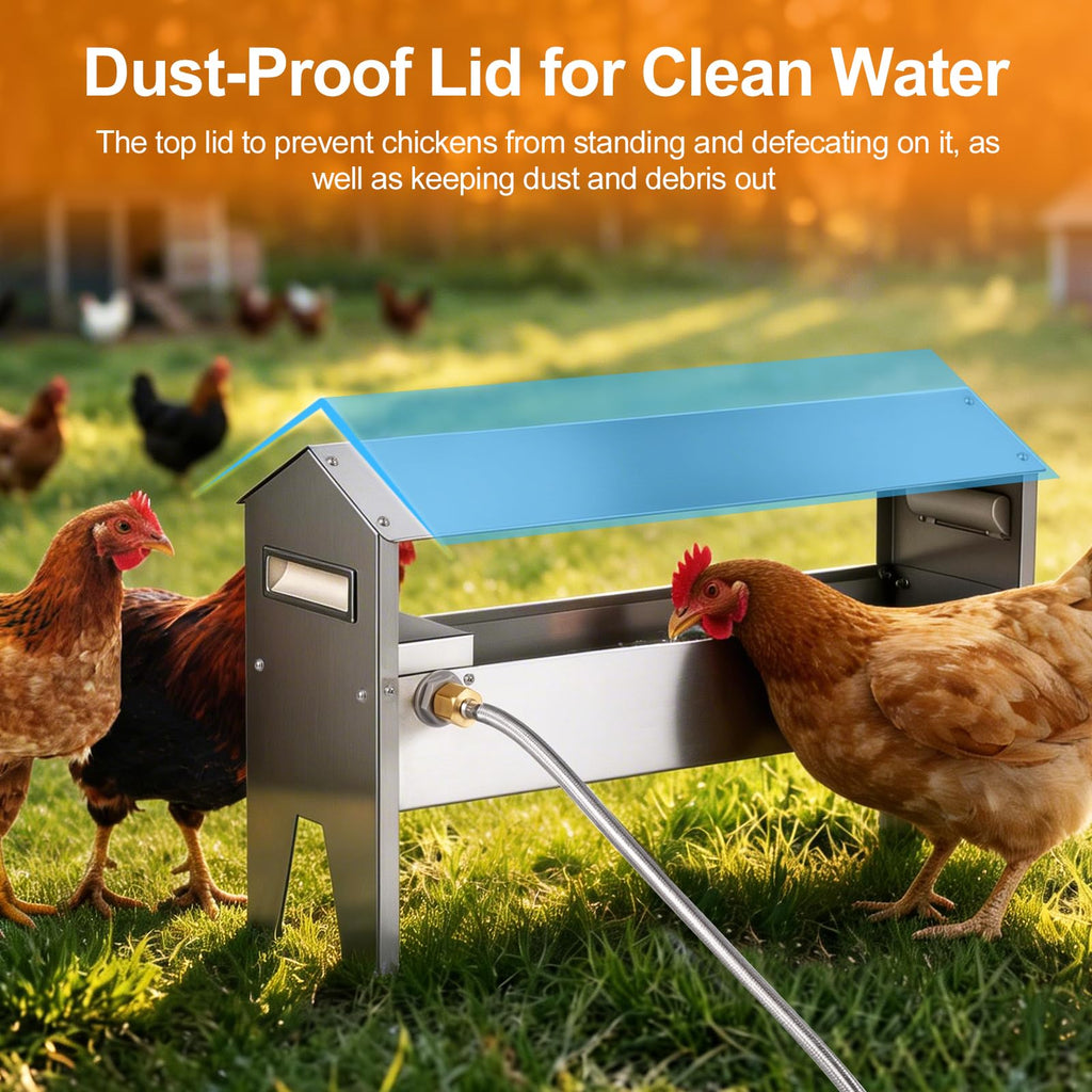 22'' Stainless Steel Automatic Chicken Waterer U489579