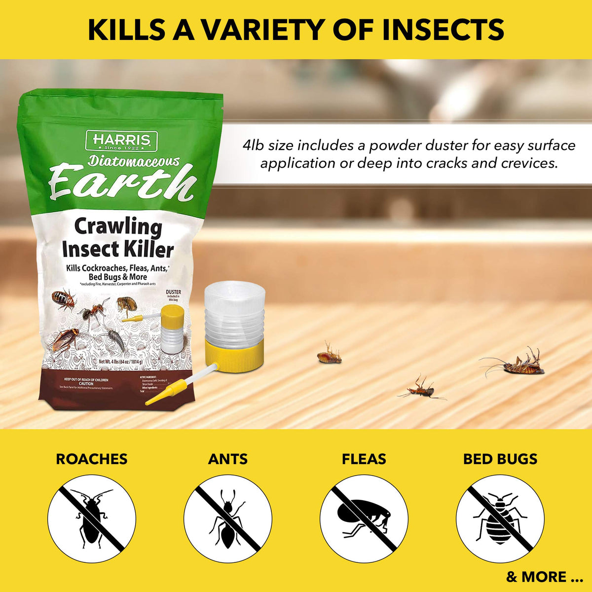 Diatomaceous Earth Crawling Insect Killer 4lb S469