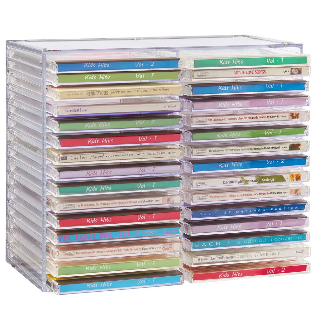 Clear Plastic CD Organizer with Rubber Feet L975028