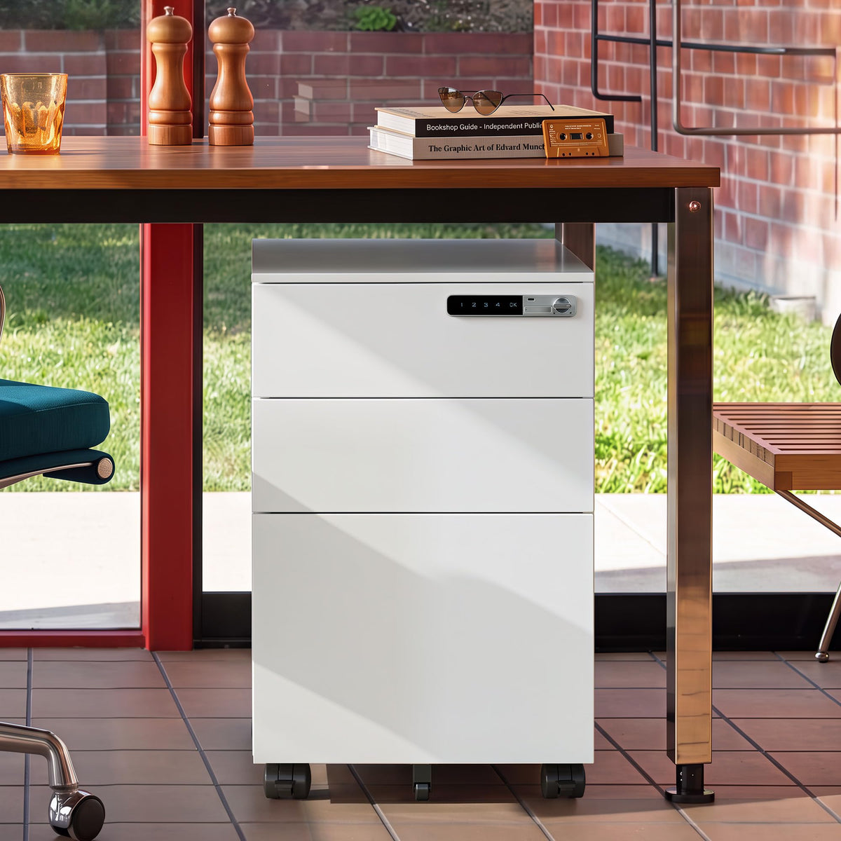 3 Drawer File Cabinet with Combination Lock Q353574
