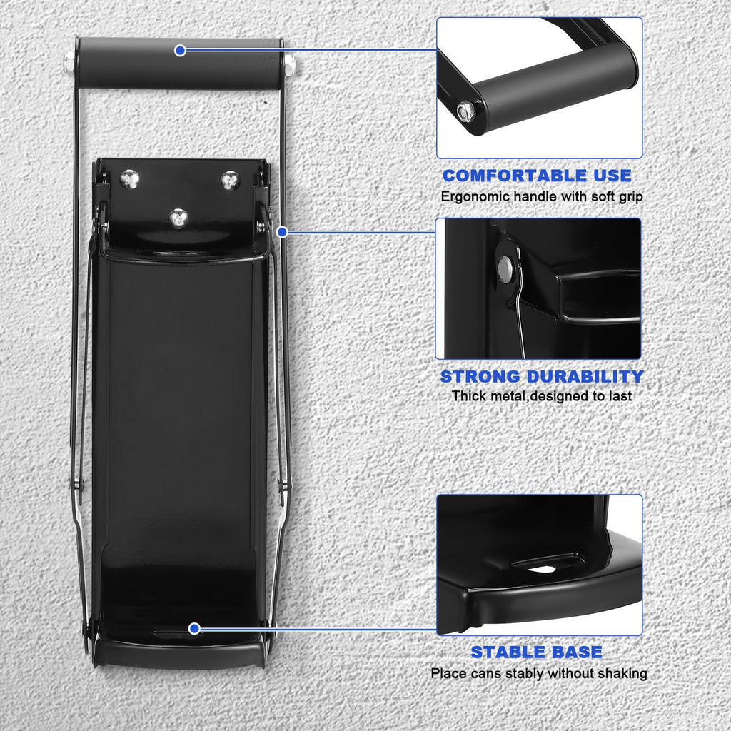 Wall Mounted Stainless Steel Can Crusher with Built in Opener B667