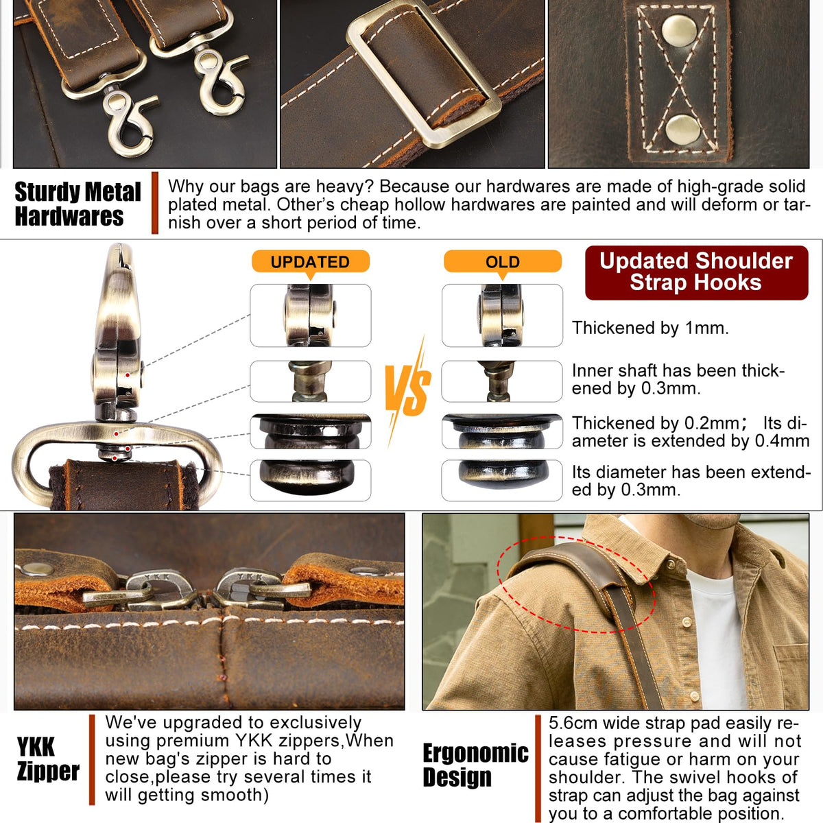 Leather Laptop Briefcase R675489