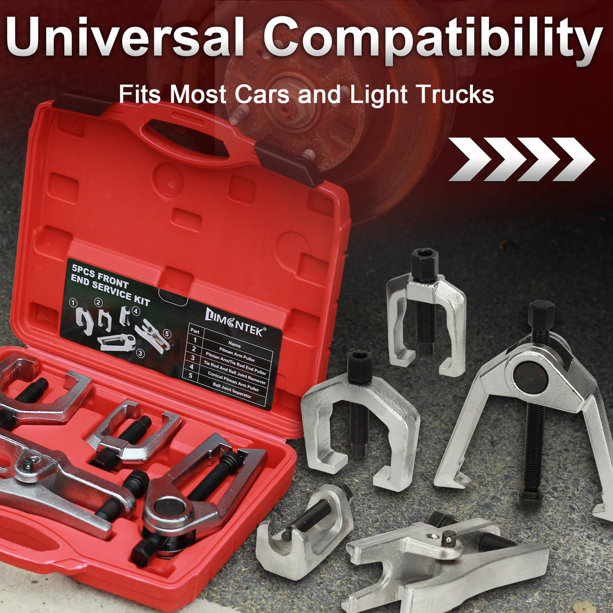 5pcs Alloy Steel Ball Joint Separator Kit T456440
