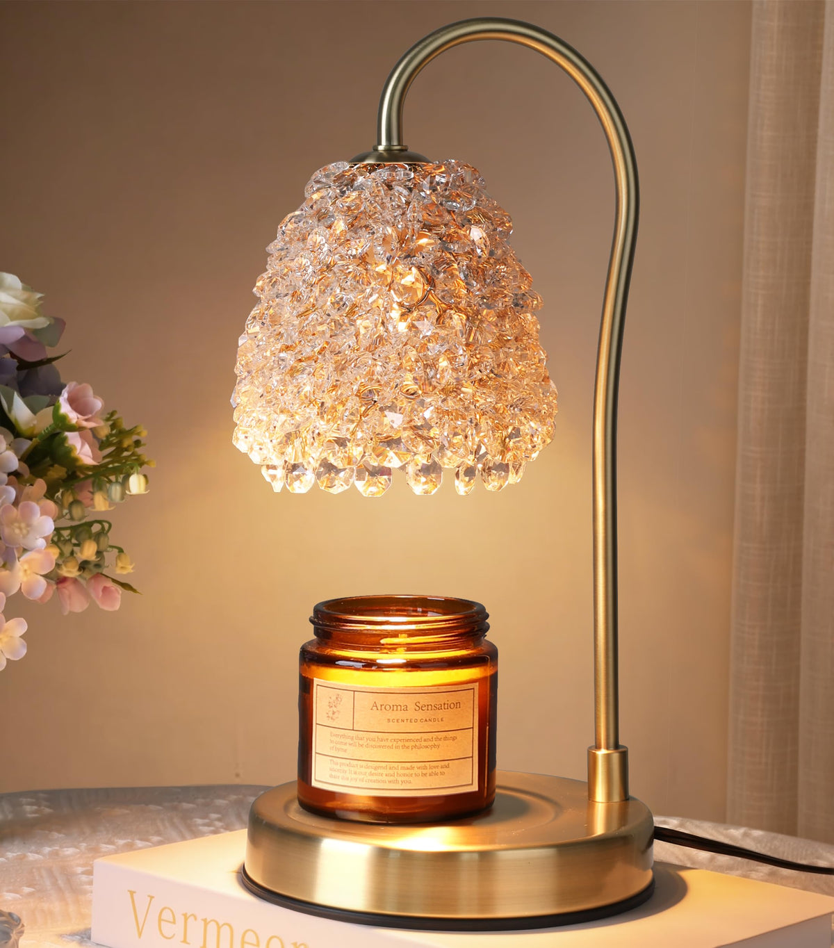 Electric Candle Warmer Lamp with Timer Dimmer Q412041