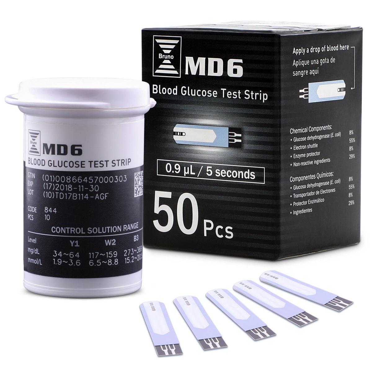 Blood Glucose Test Strips 50 Count Pack of 2 G621