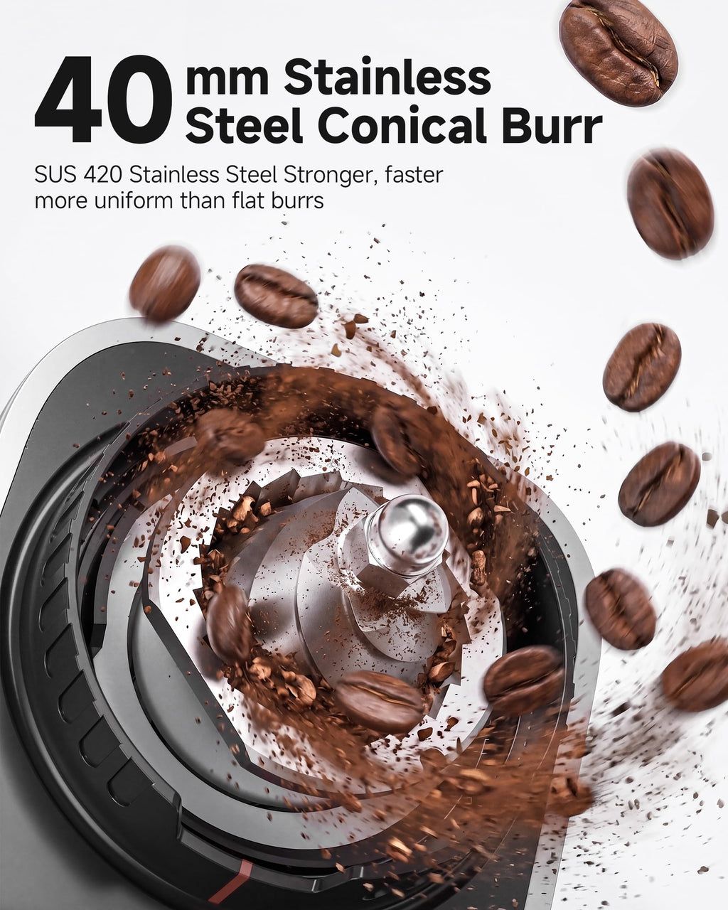 Espresso Coffee Grinder, 45 Grind Settings Y149