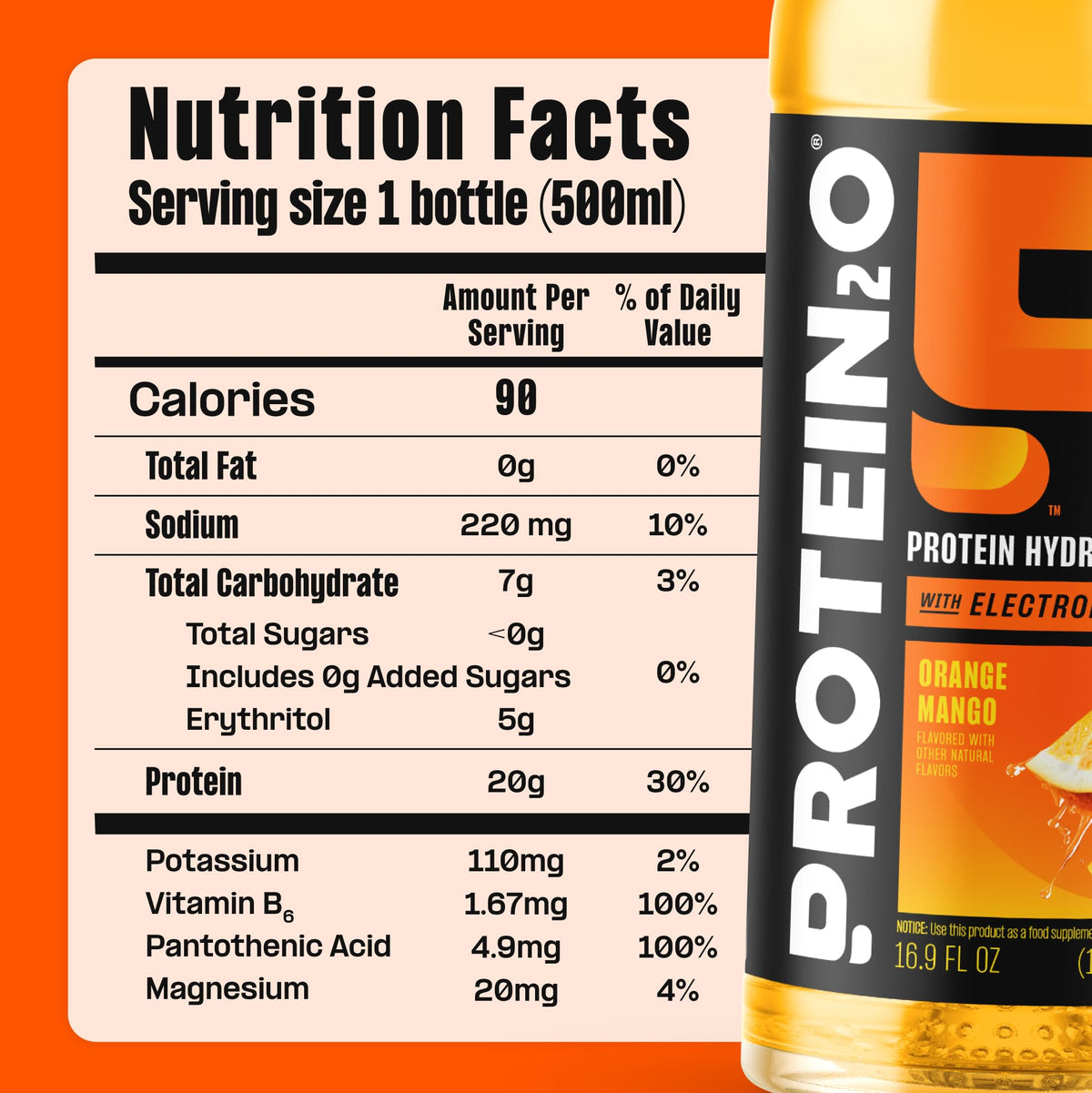 Clear Whey Protein & Electrolyte Beverage 20g Protein 16.9 fl oz 12 Count M261