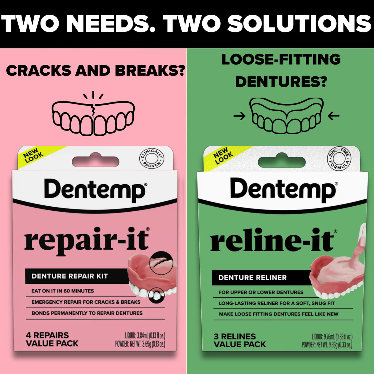 Denture Repair Kit & Denture Reliner I4020