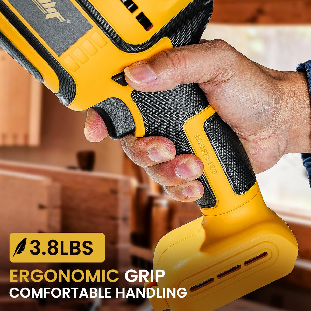 Brushless Cordless Reciprocating Saw, 3,000 SPM, 1" Stroke, Tool Only Q4404