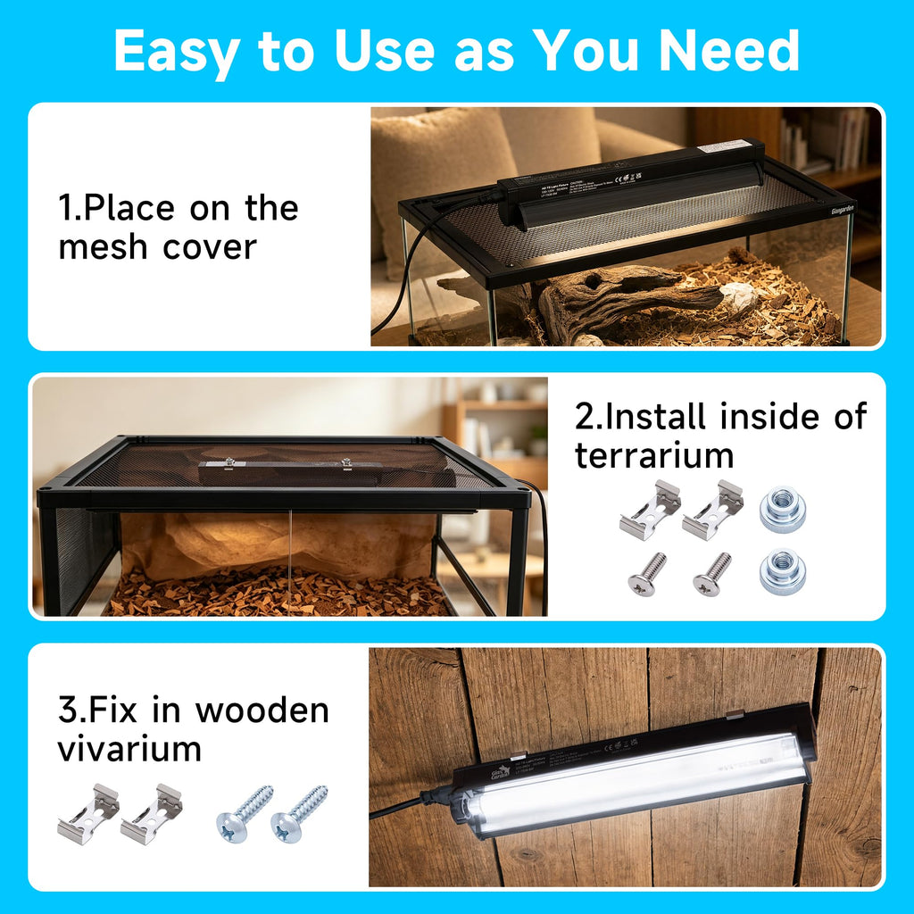 10.0 UVB Reptile Lighting Combo Kit 12-Inch 8W V71605